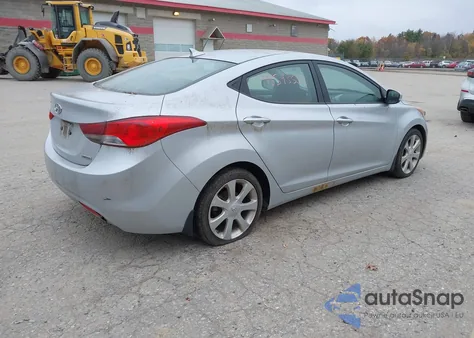 2012 Hyundai Elantra Limited из США, поврежденный, VIN 5NPDH4AE7CH117920